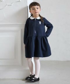 petit main / プティマイン ミニ丈・ひざ丈ワンピース | 【バレエ】前あき衿ワンピース