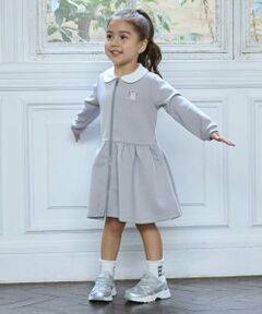 petit main / プティマイン ミニ丈・ひざ丈ワンピース | 【バレエ】前あき衿ワンピース