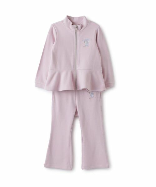 petit main / プティマイン スウェット | 【バレエ】ペプラムジップアップパンツSET（ライト ピンク）