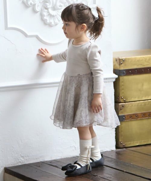 petit main / プティマイン ミニ丈・ひざ丈ワンピース | 【リンク】フレアチュールワンピース | 詳細1