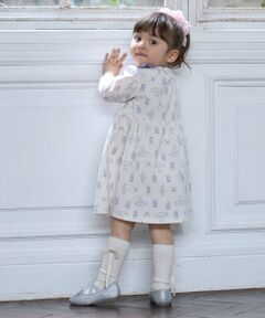 petit main / プティマイン ミニ丈・ひざ丈ワンピース | 【GOODPRICE】柄リボンカットワンピース