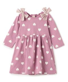 petit main / プティマイン ミニ丈・ひざ丈ワンピース | 【GOODPRICE】柄リボンカットワンピース