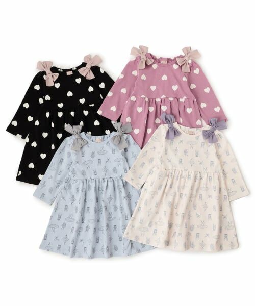 petit main / プティマイン ミニ丈・ひざ丈ワンピース | 【GOODPRICE】柄リボンカットワンピース | 詳細12