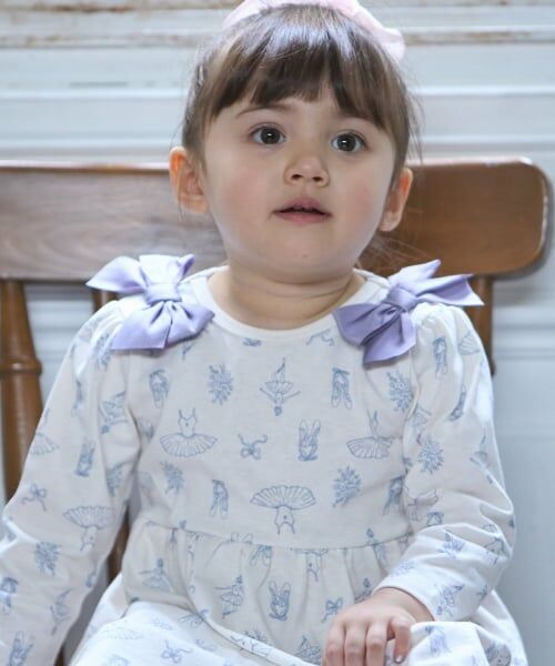 petit main / プティマイン ミニ丈・ひざ丈ワンピース | 【GOODPRICE】柄リボンカットワンピース | 詳細2