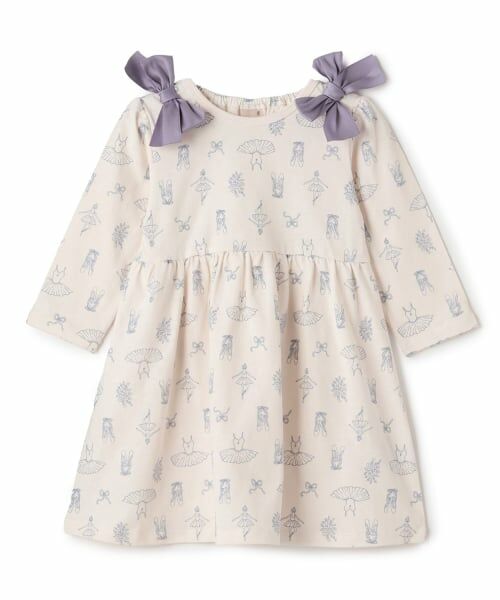 petit main / プティマイン ミニ丈・ひざ丈ワンピース | 【GOODPRICE】柄リボンカットワンピース | 詳細3