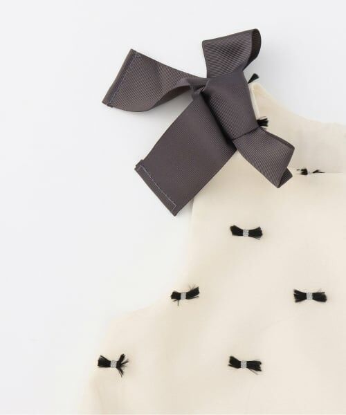 petit main / プティマイン ミニ丈・ひざ丈ワンピース | 【リンク】肩リボンジャンパースカート | 詳細4