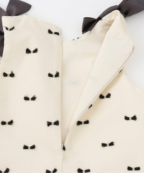 petit main / プティマイン ミニ丈・ひざ丈ワンピース | 【リンク】肩リボンジャンパースカート | 詳細8