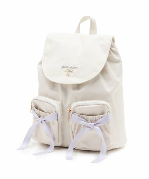 petit main / プティマイン リュック・バックパック | 【バレエ】ポケットリボンリュック | 詳細4