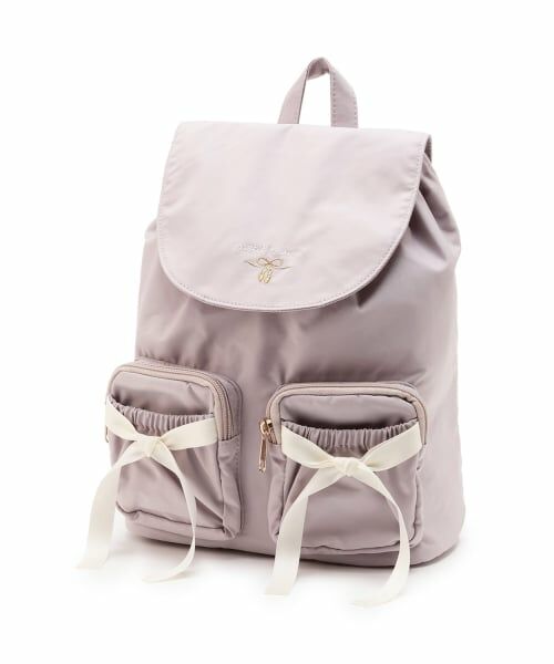 petit main / プティマイン リュック・バックパック | 【バレエ】ポケットリボンリュック（ライラック）