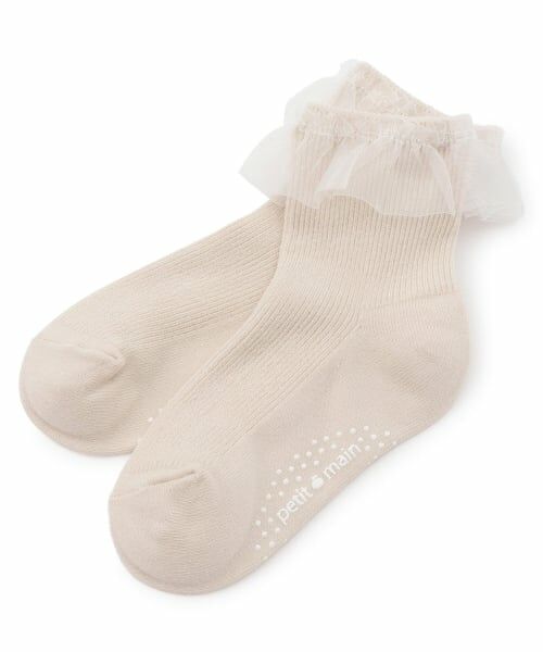 petit main / プティマイン ソックス | チュールフリルソックス（生成）