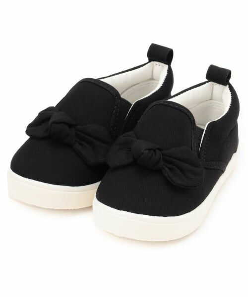 petit main / プティマイン スニーカー | スポっとはけるアソートスリッポン(黒)