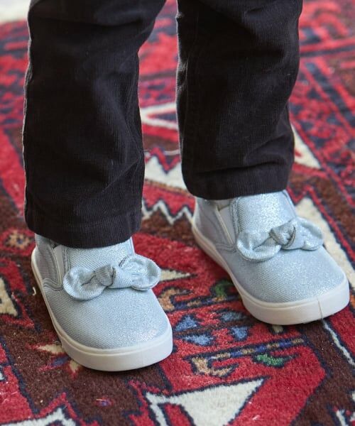 petit main / プティマイン スニーカー | スポっとはけるアソートスリッポン(シルバー)