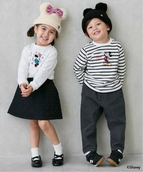 petit main / プティマイン ニットキャップ | 【Disney】W梵天ニット帽 | 詳細1