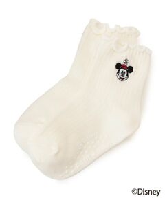 petit main / プティマイン ソックス | 【Disney】ミニー/刺しゅう靴下