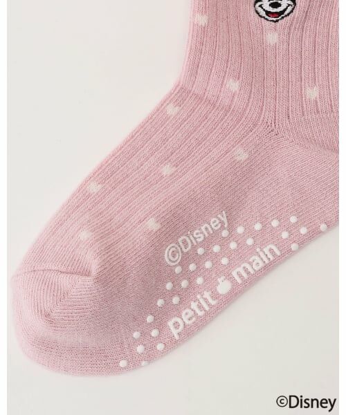 petit main / プティマイン ソックス | 【Disney】ミニー/刺しゅう靴下 | 詳細2