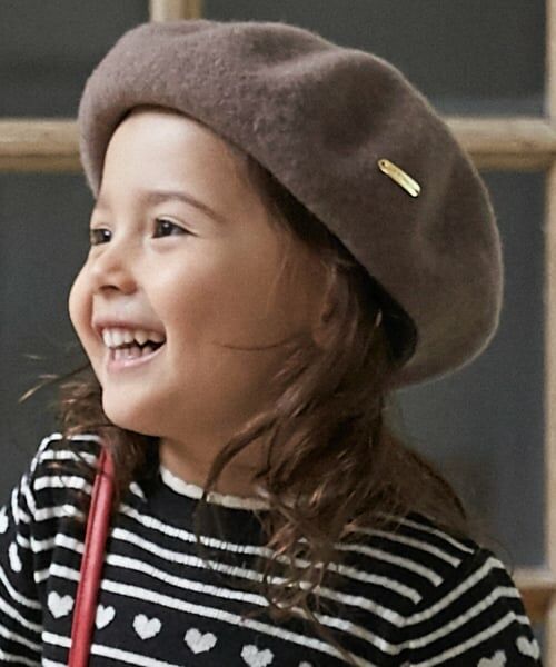 petit main / プティマイン ハンチング・キャスケット・ベレー帽 | ベレー帽（モカ茶）