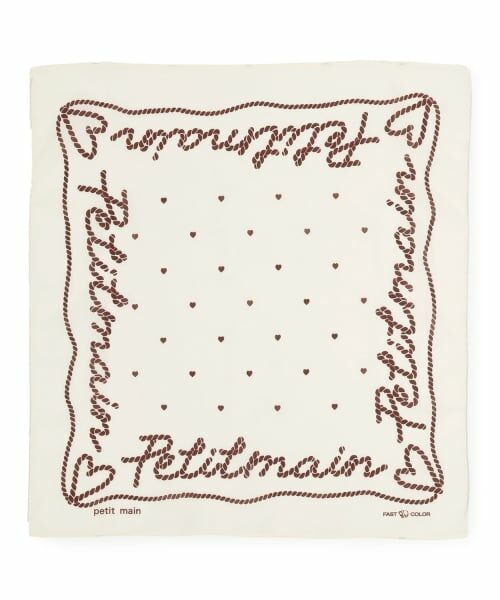 petit main / プティマイン 服飾雑貨 | アソート柄バンダナ（アイボリー）
