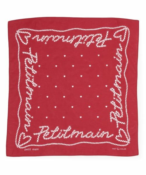 petit main / プティマイン 服飾雑貨 | アソート柄バンダナ（赤）