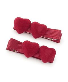 ハートヘアクリップ 2P