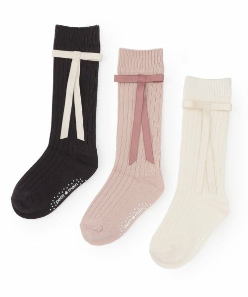petit main / プティマイン ソックス | リボンつきハイソックス | 詳細3