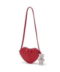 petit main / プティマイン ショルダーバッグ | チャームつきハートポシェット