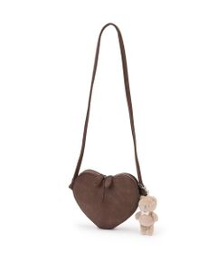 チャームつきハートポシェット