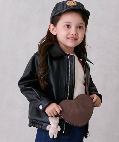 petit main / プティマイン ショルダーバッグ | チャームつきハートポシェット | 詳細1