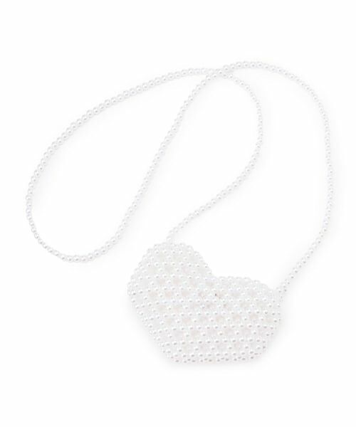 petit main / プティマイン ショルダーバッグ | ハートパールポシェット | 詳細1