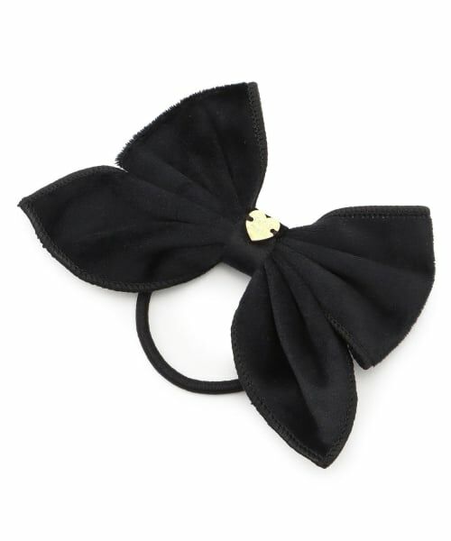 petit main / プティマイン ヘアゴム・シュシュ | リボンヘアゴム（黒）