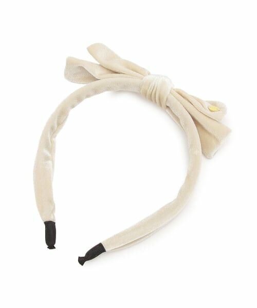 petit main / プティマイン カチューシャ・カチューム・その他 | リボンカチューシャ（薄ベージュ）