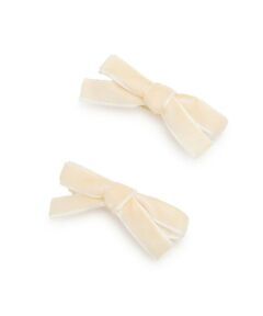 petit main / プティマイン ヘアピン | ベロアリボンヘアクリップ2P