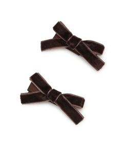 petit main / プティマイン ヘアピン | ベロアリボンヘアクリップ2P