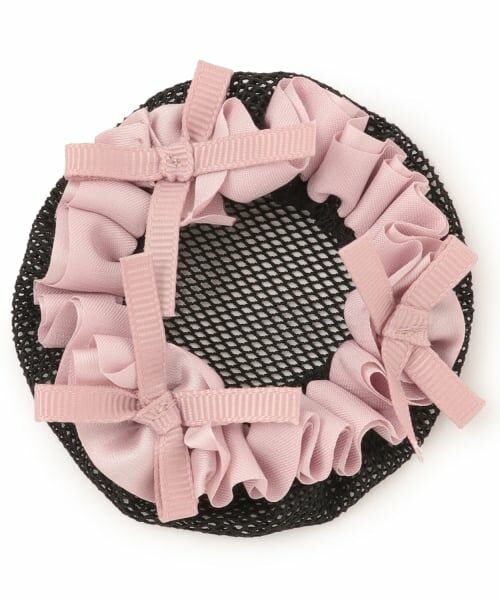 petit main / プティマイン ヘアゴム・シュシュ | 【バレエ】プチリボンシニヨンネット（ライト ピンク）