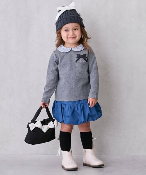 petit main / プティマイン ニットキャップ | リボンニット帽 | 詳細1