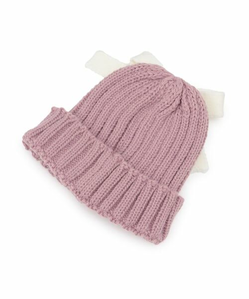 petit main / プティマイン ニットキャップ | リボンニット帽 | 詳細9