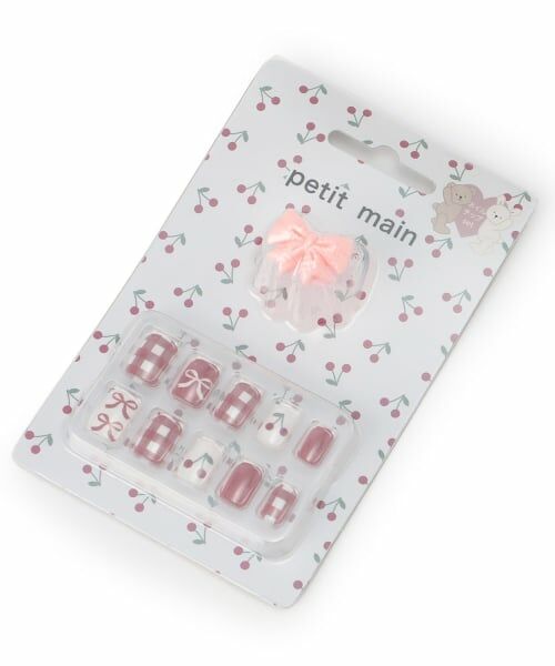 petit main / プティマイン その他コスメ | 【コスメ】ネイルチップ・アクセセット/L（赤）