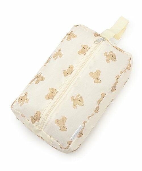 petit main / プティマイン ポーチ | 【トラベル】縦型マルチポーチ/L（薄ベージュ）