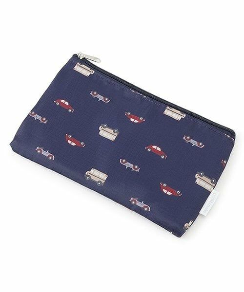 petit main / プティマイン ポーチ | 【トラベル】フラットポーチ/L（紺）