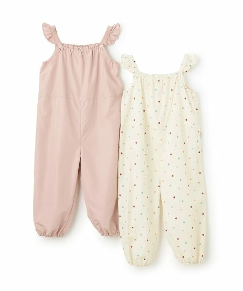 petit main / プティマイン その他 | 【撥水加工】肩フリルプレイウェア/L | 詳細13