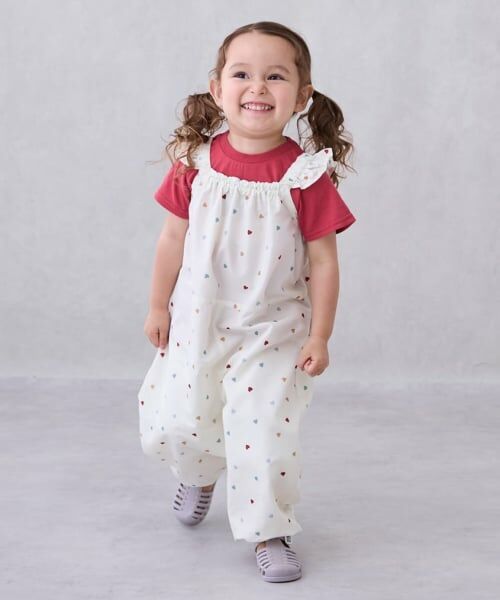 petit main / プティマイン その他 | 【撥水加工】肩フリルプレイウェア/L | 詳細2