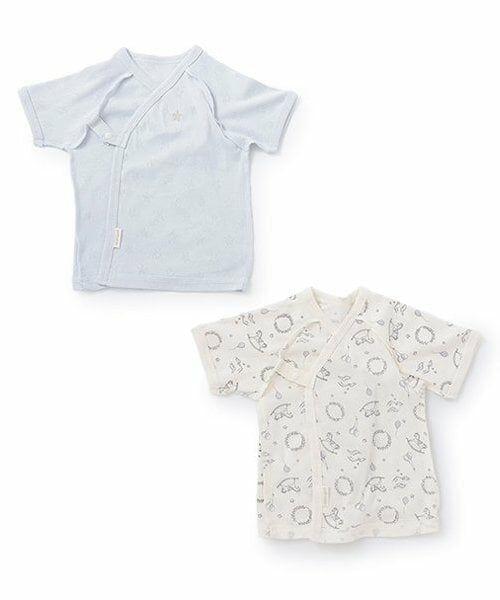 petit main / プティマイン 肌着 | 【弱酸性】短肌着（ライト ブルー）