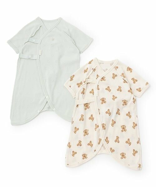 petit main / プティマイン 肌着 | 【弱酸性】コンビ肌着（ライト グリーン）