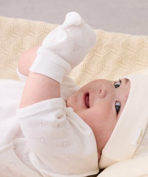 petit main / プティマイン ベビー・キッズグッズ | 【弱酸性】ミトンセット（オフ ホワイト）