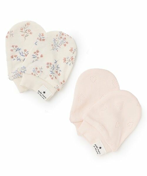 petit main / プティマイン ベビー・キッズグッズ | 【弱酸性】ミトンセット（ライト ピンク）