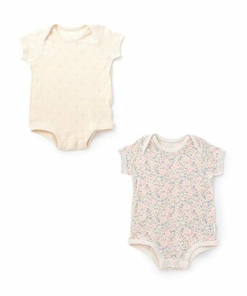 petit main / プティマイン 肌着 | 【弱酸性】半袖ボディースーツ（生成）