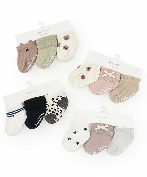petit main / プティマイン ベビー・キッズウエア | BABY3Pソックス | 詳細9