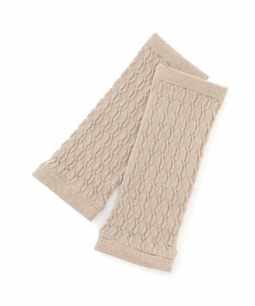petit main / プティマイン ベビー・キッズウエア | ジャガードレッグウォーマー（薄ベージュ）