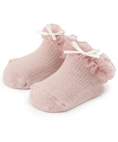 petit main / プティマイン ベビー・キッズウエア | オーガンジーフリルカップソックス