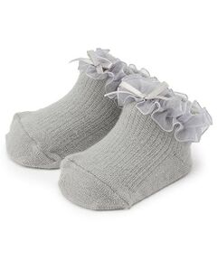 petit main / プティマイン ベビー・キッズウエア | オーガンジーフリルカップソックス