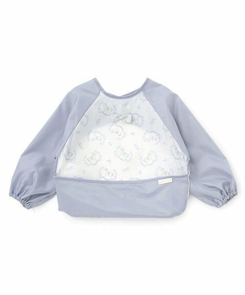 petit main / プティマイン スタイ・ビブ | お食事エプロン（ライト ブルー）